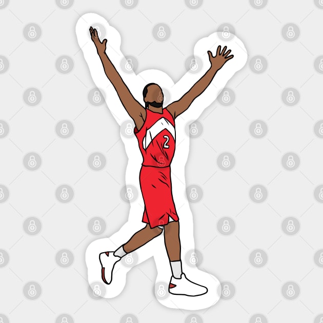 Kawhi Leonard Championship Celebration Sticker by rattraptees